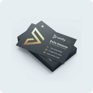 Tarjetas de visita con acabados exclusivos