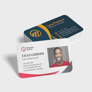 Tarjetas de visita de PVC blanco